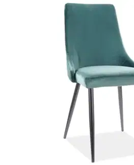 Jedálenské zostavy Jedálenská stolička PIANO B VELVET Signal