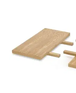Jedálenské stoly Prídavná doska 2 ks k stolu MASSIVE 2Halmar