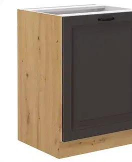 Kuchynské skrinky stojace Kuchynská skrinka STILO grafit mat/artisan 60d 1f bb