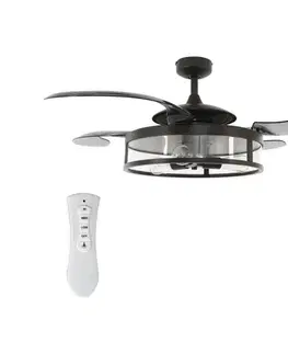 Ventilátory FANAWAY 212927 - LED stropný látor CLASSIC 3xE27/4W/230V čierny + DO 212927
