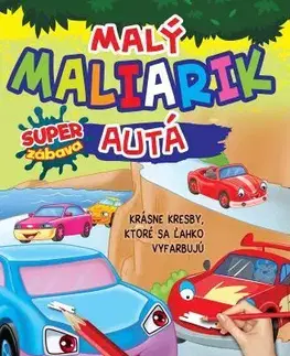 Nalepovačky, vystrihovačky, skladačky Malý maliarik - Autá, 2.vydanie