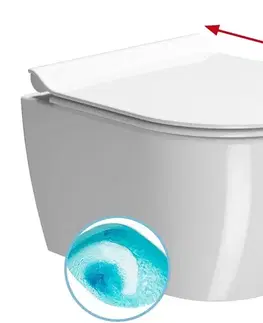 Záchody GSI - PURA SHORT závesná WC misa, Swirlflush, 35x46cm, biela ExtraGlaze 880211