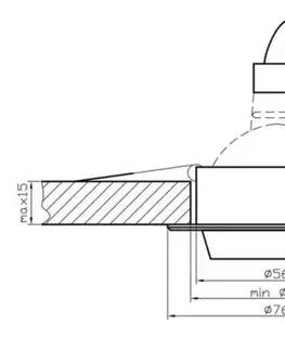 Stropná svetla Stropné svietidlo MR16 hliník saténovo čierne SA-02