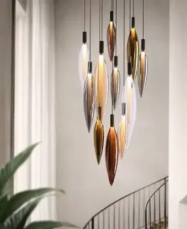 Stropná svetla Lampa wisząca Nordic szklane tuby kolorowe do salonu
