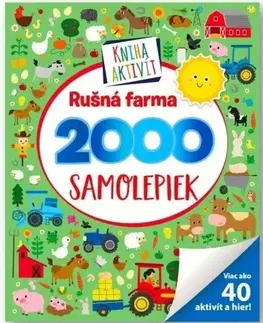 Nalepovačky, vystrihovačky, skladačky Rušná farma - 2000 samolepiek