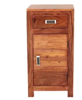 Kúpeľňový nábytok Skrinka do kúpeľne Nela 40x80x35 indický masív palisander