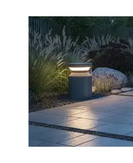 Záhradné lampy Ideal Lux - LED Vonkajšia lampa BOEING LED/14W/230V 15 cm IP65 antracit 346656