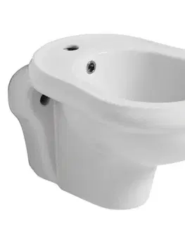 Doplnky do kúpeľne KERASAN - RETRO bidet závesný 38x52cm, biela 102601