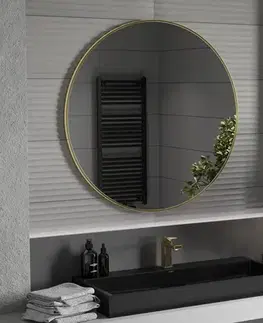 Kúpeľňový nábytok MEXEN - Loft zrkadlo 100, zlatý rám 9850-100-100-000-50