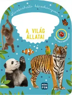 Leporelá, krabičky, puzzle knihy Hordozható képeskönyvem - A világ állatai