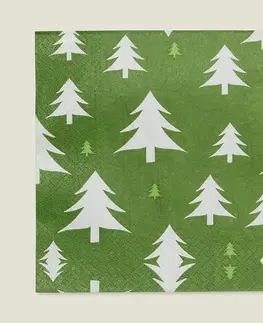 Stojany a držiaky na servítky Vianočné obrúsky Green Trees I 20 szt.