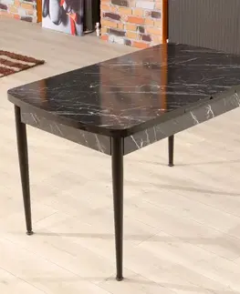 Jedálenské stoly Extendable Dining Table Trend Bendır - Black, White