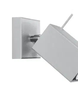 Svietidlá  SL.0455 - Nástenné bodové svietidlo MERIDA 1xGU10/40W/230V šedá SL.0455