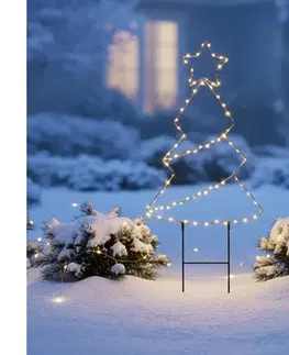 Vianočné dekorácie BRILAGI - LED Vonkajšia vianočná dekorácia LED/3xAA IP44 68x29 cm stromček 1v290-OEM1