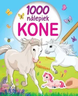 Nalepovačky, vystrihovačky, skladačky 1000 nálepiek: Kone