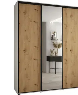 Šatníkové skrine Skriňa 45 Canaris 3 200 biela/artisan/čierna