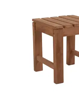 Záhradné stoličky a kreslá DEOKORK Záhradná stolička/taburet JOHNSON (teak)