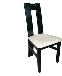 Jedálenské stoličky PYKA Milano jedálenská stolička wenge / krémový vzor