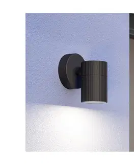 Svietidlá Eglo 902037 - Vonkajšie nástenné svietidlo TOMELLOSO 1xGU10/28W/230V IP44 čierna 902037
