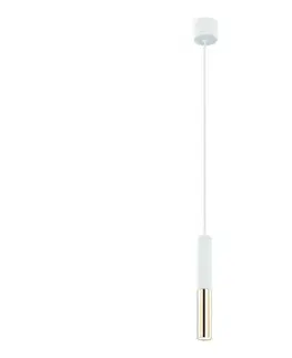 Svietidlá Open Design OR80841 - Závesný luster SLIMI na lanku 1xG9/3,5W/230V biela/zlatá OR80841