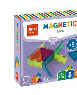 Do 49 dielikov APLI Magnetická stavebnica 16 kusov