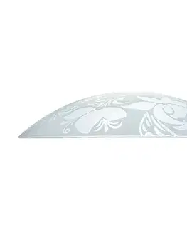 Lampy Prezent 45141 - Náhradné sklo pre luster PLATE E27 pr. 45 cm číre/biele 45141 NS
