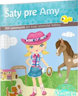 Nalepovačky, vystrihovačky, skladačky Šaty pre AMY - Kniha samolepiek