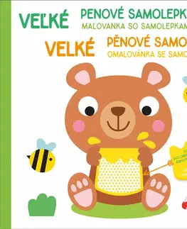 Nalepovačky, vystrihovačky, skladačky Velké pěnové samolepky: Medvídek / Veľké penové samolepky: Medvedík