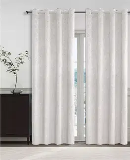 Závesy do spálne Záves na krúžkoch YC11937/280G/01/140x250 cm krémový