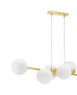 Svietidlá  Luster na lanku 6xE27/35W/230V zlatá 5903271845781