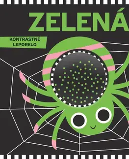 Leporelá, krabičky, puzzle knihy Kontrastné leporelo: Zelená