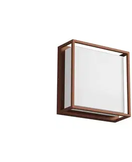 LED osvetlenie Redo 90566 - LED Vonkajšie nástenné svietidlo QUADRIS LED/20W/230V IP54 hnedá 90566