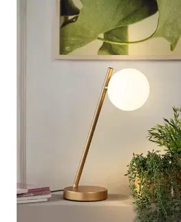 Lampy ONLI - Stolná lampa PALOMA 1xG9/10W/230V 38,5 cm zlatá 5084/LORO