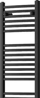 Radiátory do kúpeľne MEXEN/S - Ares radiátor + vykurovacia tyč 1200 x 400 mm, 600 W, čierna W102-1200-400-2600-70