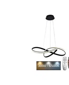 Svietidlá BRILAGI - LED Stmievateľný luster na lanku COSMOWAVE LED/70W/230V čierna + DO BG-J4331/B
