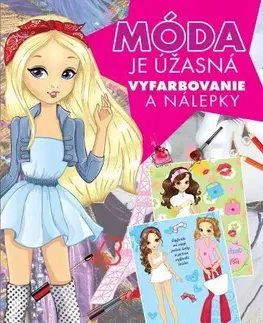 Nalepovačky, vystrihovačky, skladačky Móda je úžasná - vyfarbovanie a nálepky