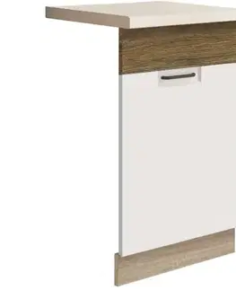 Dvierka a čelá zásuviek pre kuchynske skrinky Dvierka na umývačku Favorit Zm45 Sonoma/White+Ribbeck
