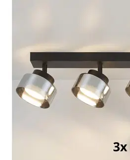 Svietidlá BRILAGI - LED Bodové svietidlo AURA LUX 3xGX53/30W/230V čierna/dymová WO-OEM-CF-08-BK