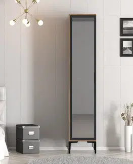 Šatňové skrine Šatníková skriňa Kumsal R - Walnut, Anthracite