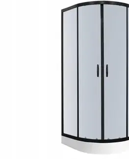 Sprchovacie kúty KERRA - Sprchová kabína Tiara 90x90 štvrťkruh s vaničkou 5907548112552