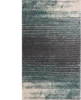 Koberce Koberec Modern Teal blue/ dark grey 200x290cm