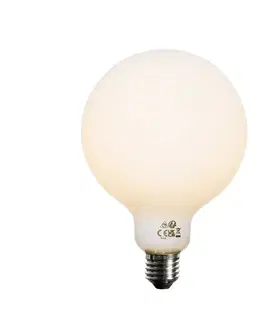 LED osvetlenie Sada 5 ks E27 3-stupňová stmievateľná LED žiarovka opálová G125 4W 450lm 2700K