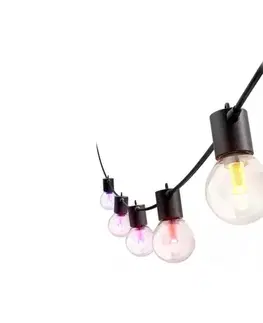 LED osvetlenie Philips - LED RGBW stmievateľný vonkajší svetelný reťazec Hue FESTAVIA 30×LED 21 m IP65 872016937159000