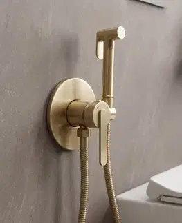 Kúpeľňové batérie REA - Podomietková bidetová batéria Ontario Brush Gold REA-B3902