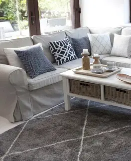 Koberce Koberec Royal Rhombs dark grey/cream 160x230cm