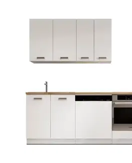 Kompletné kuchynské zostavy ArtAdrk Kuchynská linka BUBBLE | 180 - 240 cm biela
