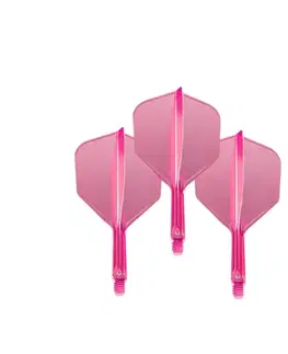 Násadky na šípky Letky Target K-Flex Neon No.6 Medium 3ks fluo ružová