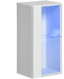 Vitríny v podkrovnom štýle Vitrína Switch WW 4 biela