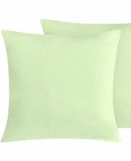 Obliečky Bellatex Bavlnené obliečky na vankúš,svetlozelené, 45 × 45 cm, 2 ks, 45 x 45 cm