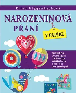 Výrobky z papiera Narozeninová přání z papíru - Ellen Giggenbach